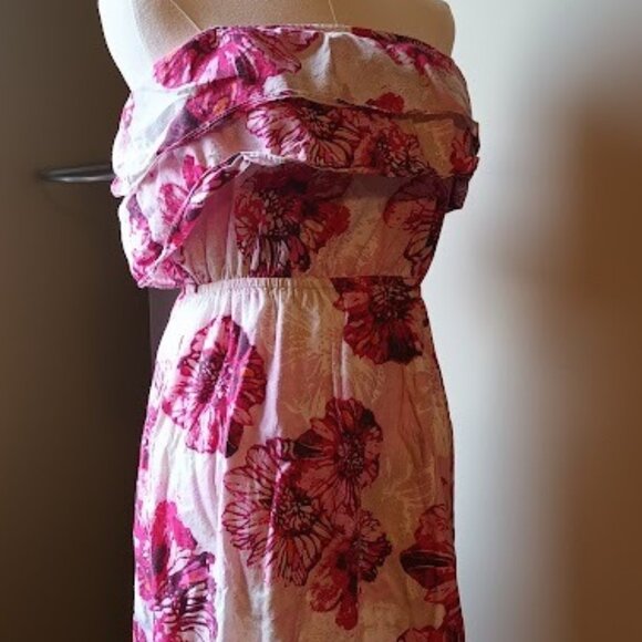 Roxy Pink Floral Dress - Picture 1 of 3